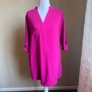 LUSH Barbie pink 3/4 sleeve mini dress | XS